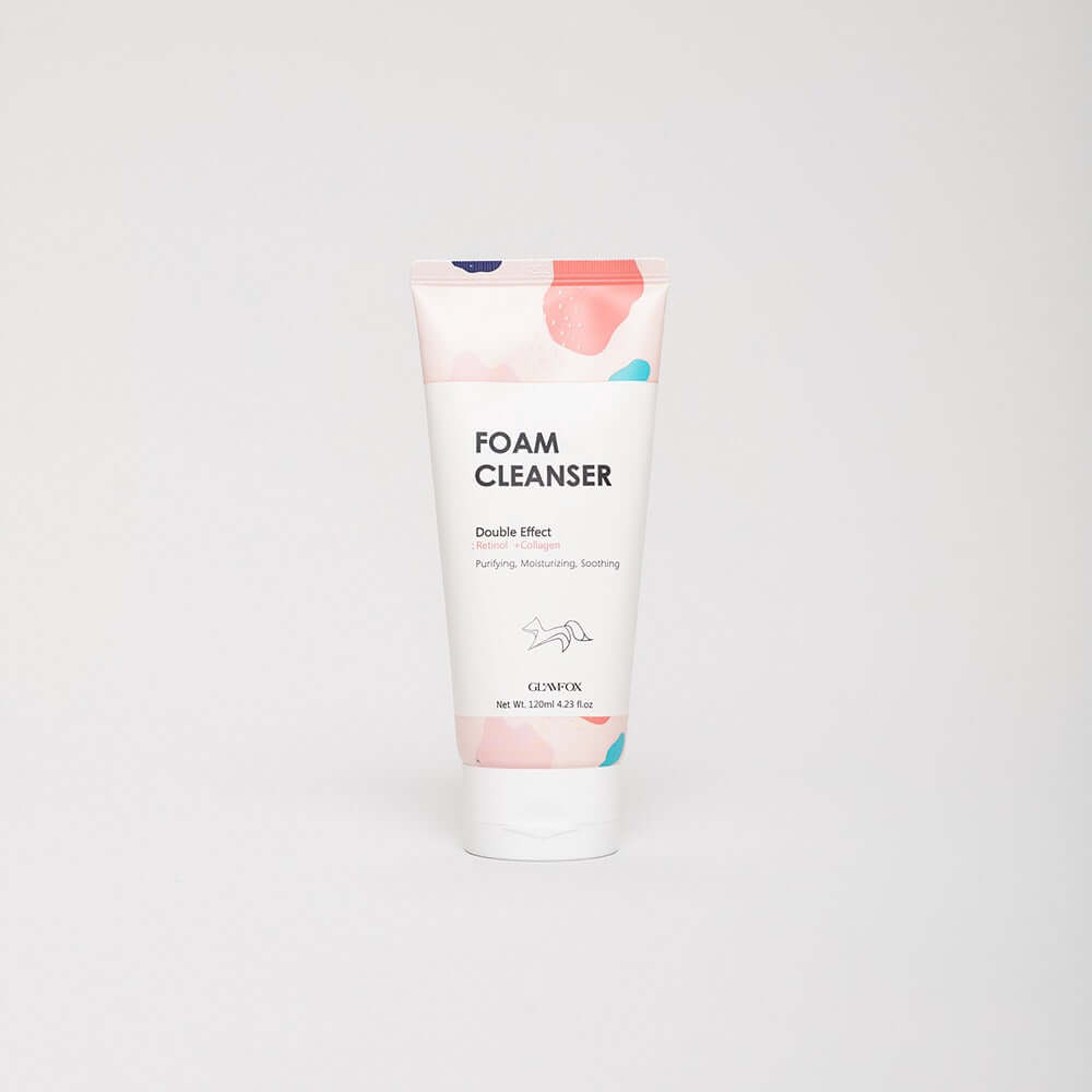 GLAMFOX Foam Cleanser Double Effect Retinol + Collagen 120ml