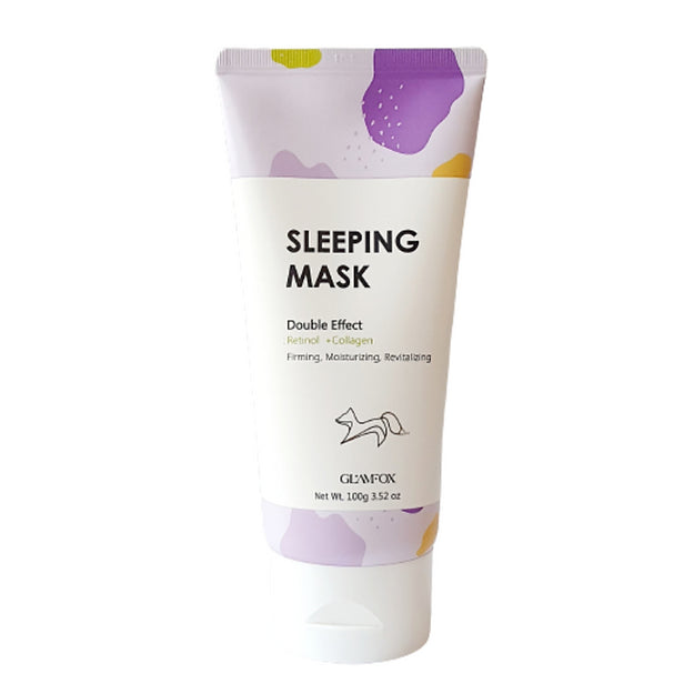 GLAMFOX Sleeping Mask Double Effect Retinol + Collagen 100g Purple Seoul