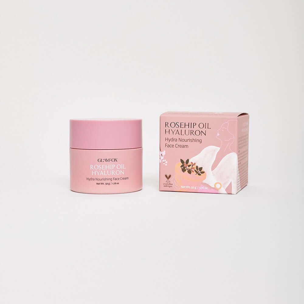 GLAMFOX Rosehip Oil Hyaluron Hydra Nourishing Face Cream 50g