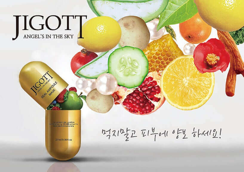 JIGOTT Aloe Real Ampoule Mask 27ml