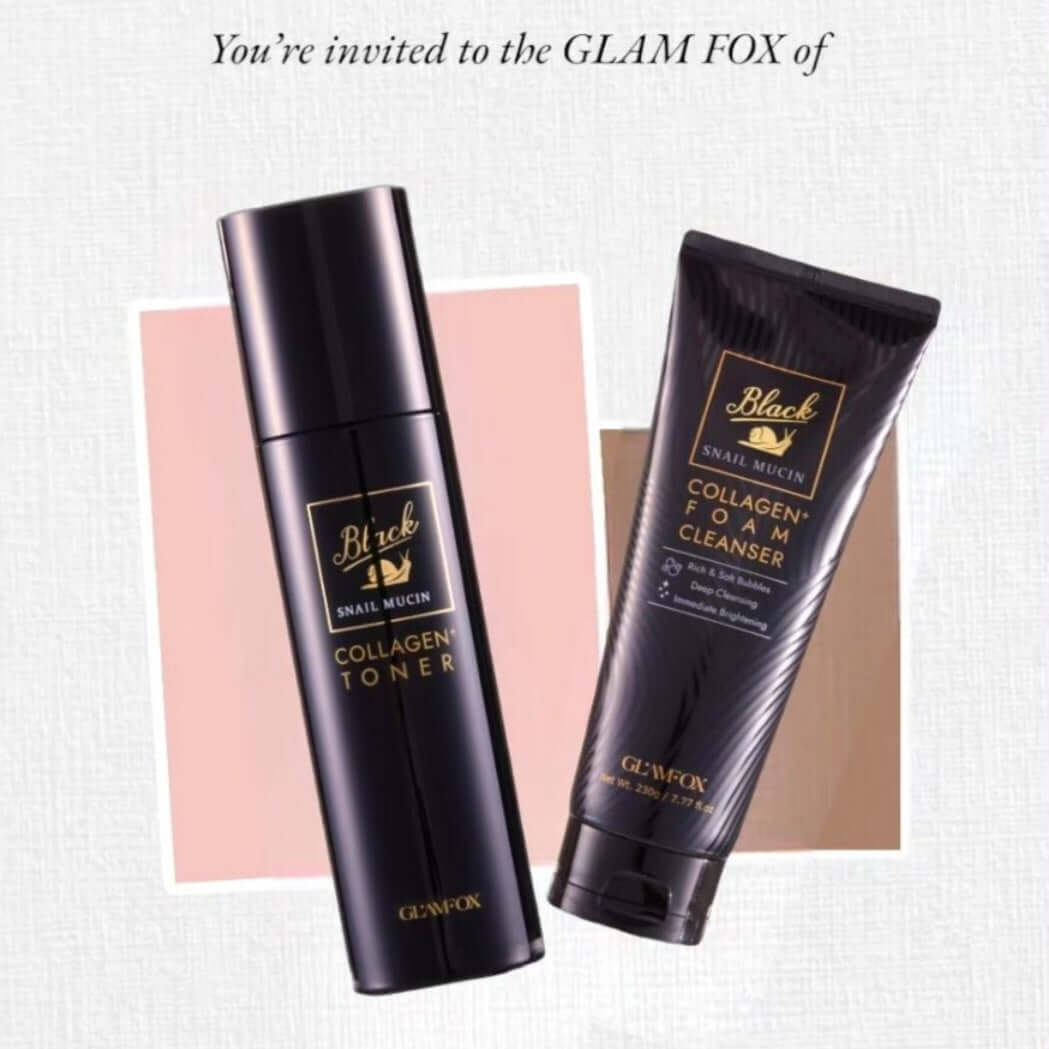 GLAMFOX Black Snail Mucin Collagen Toner 200ml