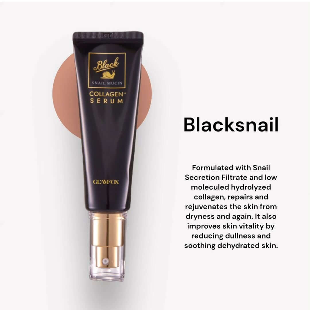 GLAMFOX Black Snail Mucin Collagen Serum 50ml