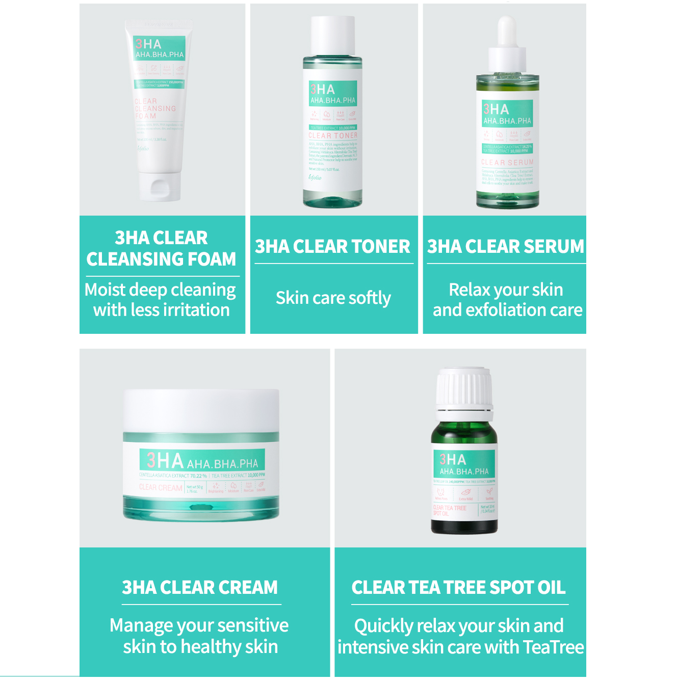 ESFOLIO 3HA Clear Cleansing Foam 100ml