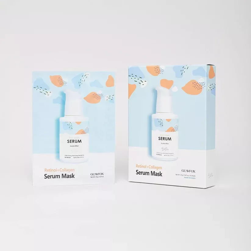 GLAMFOX Retinol + Collagen Serum Mask 23g