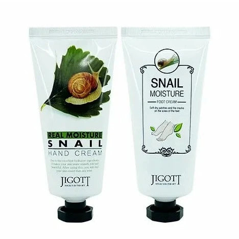 JIGOTT Real Moisture Snail Hand & Foot Cream Set 2x100ml