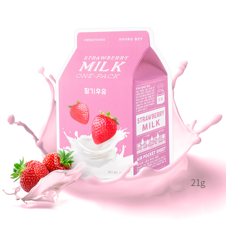 A'PIEU Stawberry Milk One-Pack Face Mask Sheet 21g