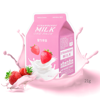 A'PIEU Stawberry Milk One-Pack Face Mask Sheet 21g