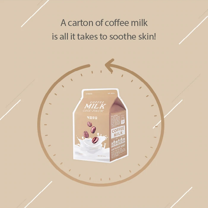 A'PIEU Coffee Milk One-Pack Face Mask Sheet 21g