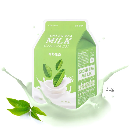 A'PIEU Green Tea Milk One-Pack Face Mask Sheet 21g