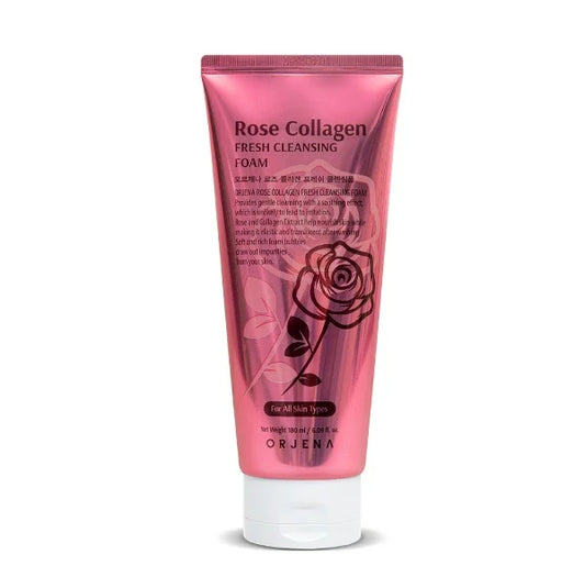 ORJENA Rose Collagen Fresh Cleansing Foam 180ml