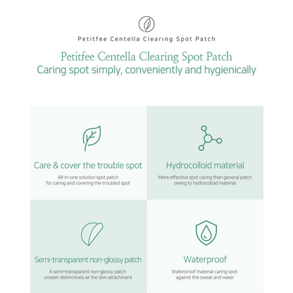 PETITFEE Centella Clearing Spot Patch 1Pouch (23pcs)