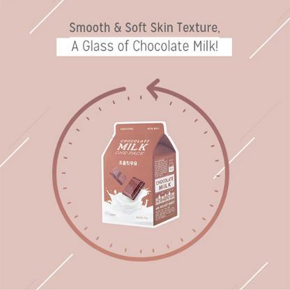 A'PIEU Chocolate Milk One-Pack Face Mask Sheet 21g