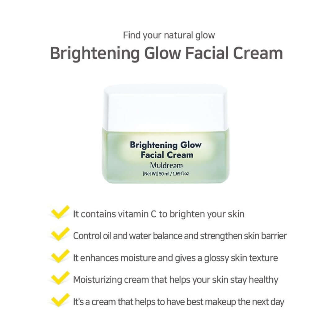 MULDREAM Brightening Glow Facial Cream 50ml