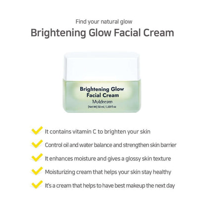MULDREAM Brightening Glow Facial Cream 50ml