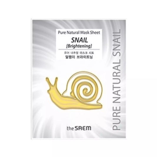 THE SAEM Pure Natural Mask Sheet Snail [Brightening] 20ml