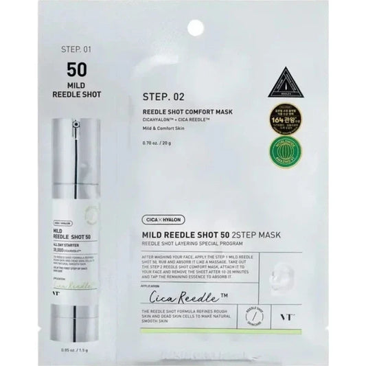 VT Cosmetics Reedle Shot 50 2-Step Mild Mask 25g