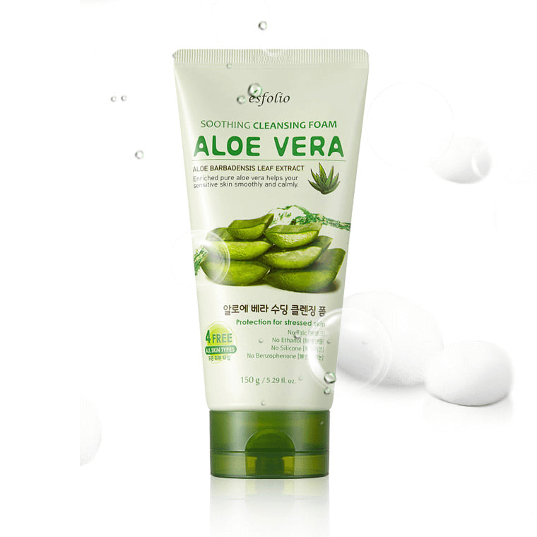 ESFOLIO Soothing Cleansing Foam Aloe Vera 150g