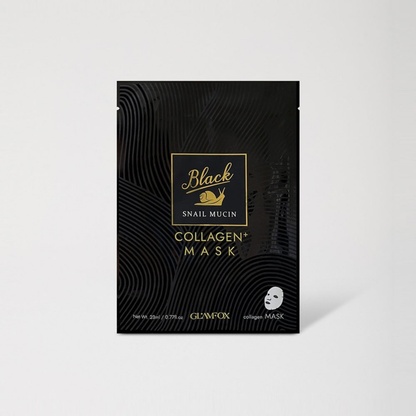 GLAMFOX Black Snail Mucin Collagen Mask 23ml