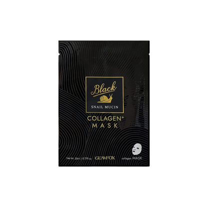 GLAMFOX Black Snail Mucin Collagen Mask 23ml