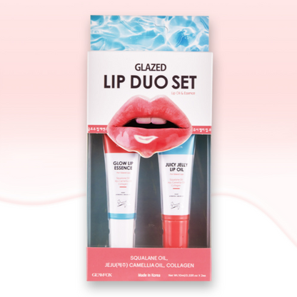 GLAMFOX Glazed Lip Duo Set Lip Oil 10ml & Essence 10ml