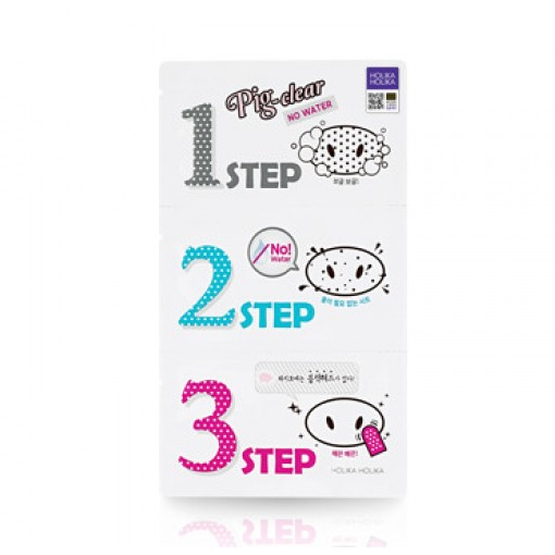 HOLIKA HOLIKA Pig Clear Black Head 3-step-Kit #No Water - 1pcs