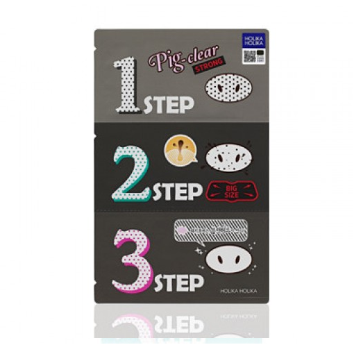 HOLIKA HOLIKA Pig Clear Black Head 3-step-Kit #Strong - 1pcs