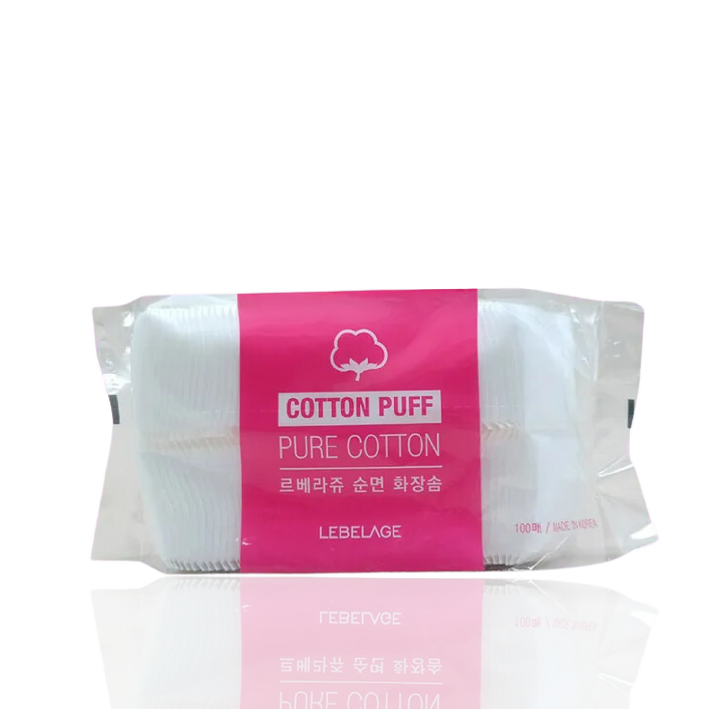 LEBELAGE Cotton Puff Pure Cotton 100PCS (1 Pack)