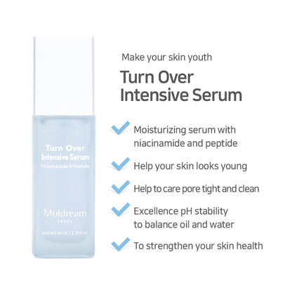 MULDREAM Turn Over Intensive Serum Niacinamide & Peptide 40ml