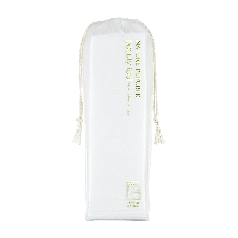 NATURE REPUBLIC Beauty Tool 5-Layer Cotton Wipe 1 Pack (80pcs)