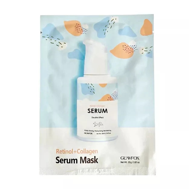 GLAMFOX Retinol + Collagen Serum Mask 23g